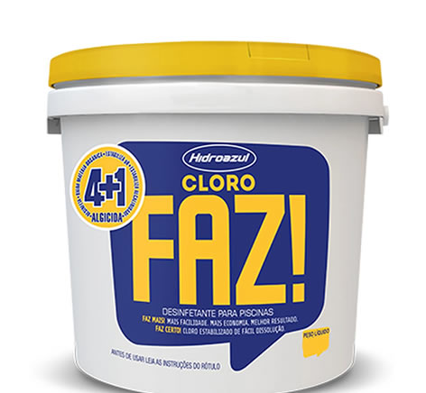 Cloro Faz 41 Dicloro Orgânico Hidroazul 10kg