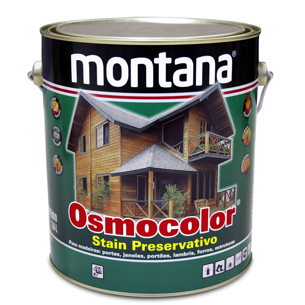 Verniz Stain Osmocolor Incolor UV Glass Montana 3,6 Litros