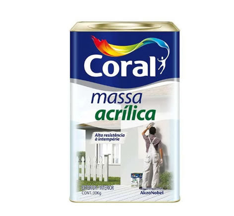 Massa Acrílica 18L 25kg Coral