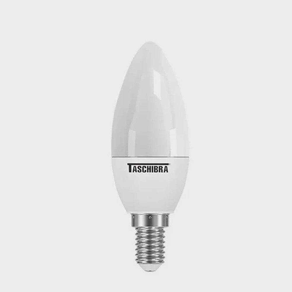 Lâmpada Led Vela Leitosa TVL250 E-14/E-27 2700K 3W Taschibra - 7W