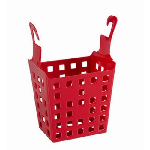 Cesto para Prendedor de Roupas com Ganchos Astra Vermelho