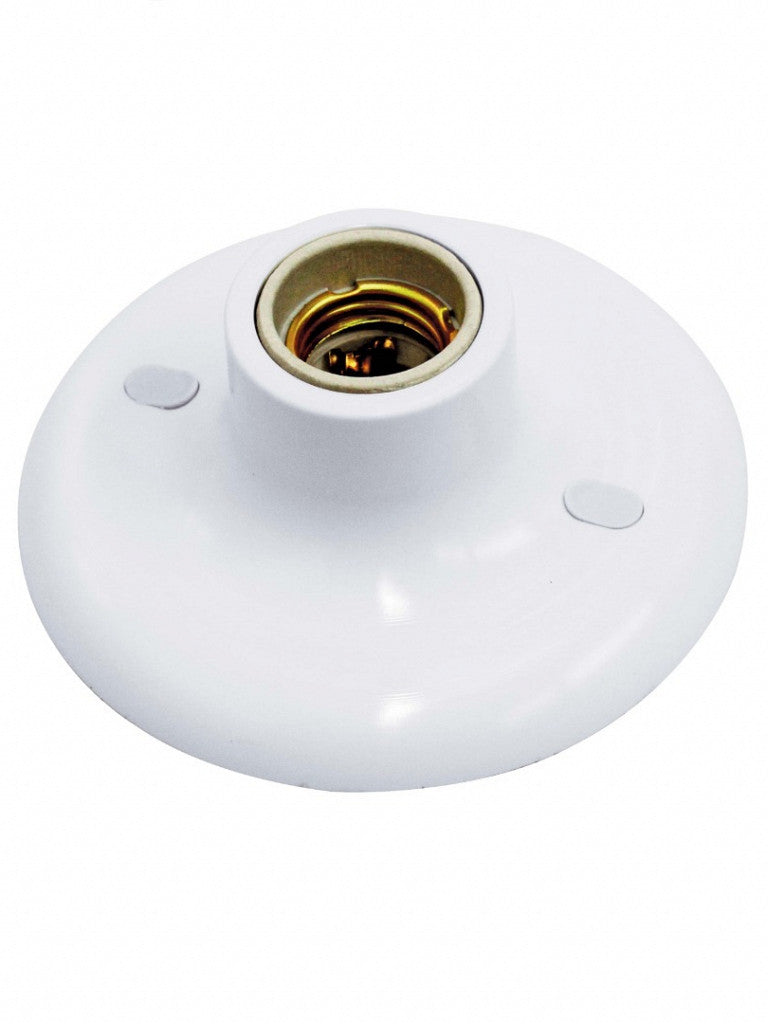 Plafon De Pvc Brasilux Com Soquete Cerâmico 14x14cm Branco