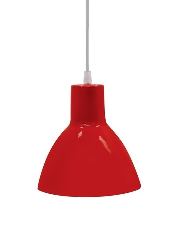 Luminária Taschibra Td 6221 E27 Vermelha Brasilux