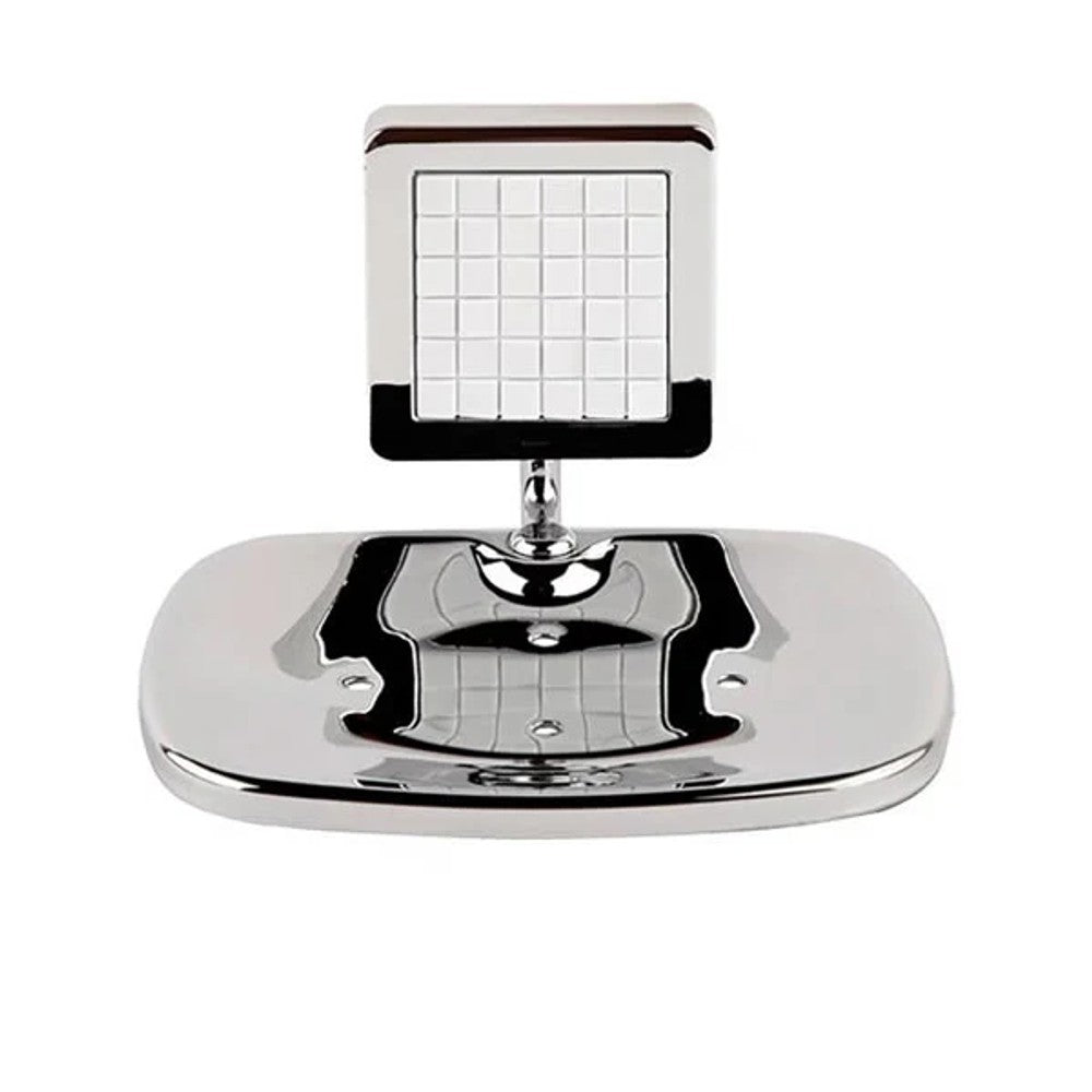 Saboneteira Jackwal Linha Obi em Metal Branco