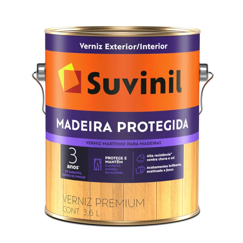 Verniz Marítimo Suvinil Brilhante 3,6 Litros