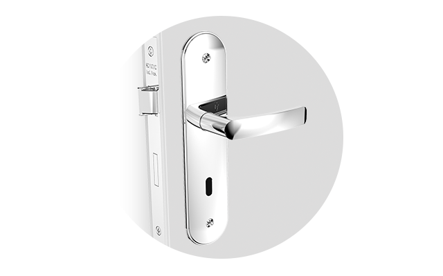 Fechadura Interna Soprano Pali Reta Cromada 53mm