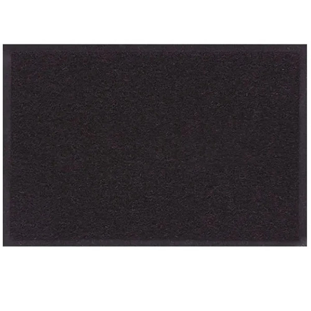 Capacho Vinílico Liso 60x40cm Preto Komlog
