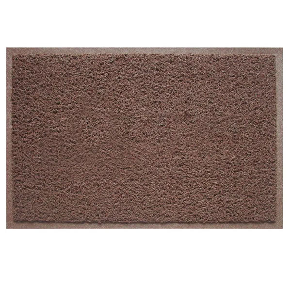 Capacho Vinílico Liso Marrom 60x40cm Komlog Antiderrapante
