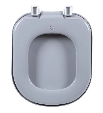 Assento Sanitário Almofadado Vogue Plus Astra Cinza Real
