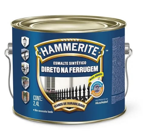 Esmalte Sintético Hammerite Direto Na Ferrugem Branco 2.4l