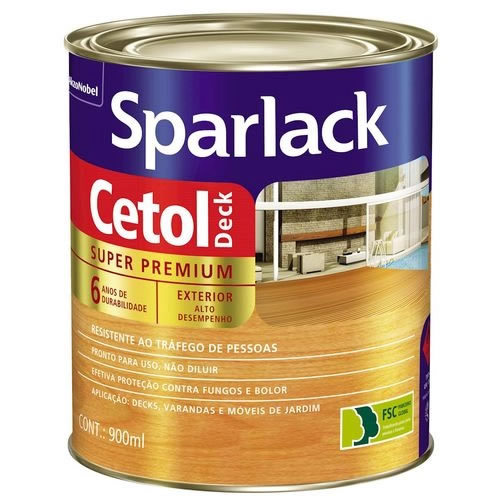 Verniz Sparlack Cetol Deck Natural 900ml Akzo Nobel