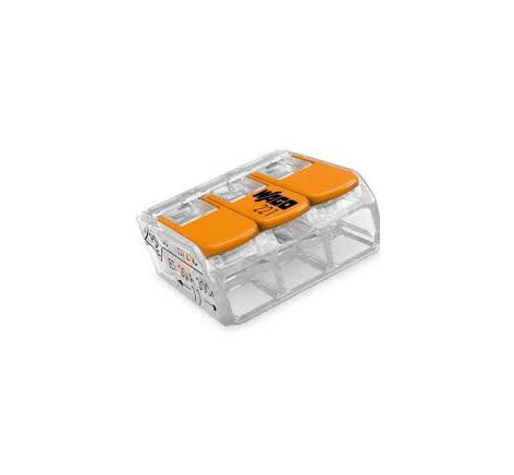 Conector De Emenda Wago 3 Polos Com 4 Peças