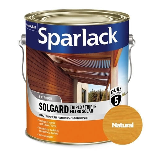 Verniz Sparlack Solgard Triplo Filtro Solar Brilhante 3,6L Akzo Nobel