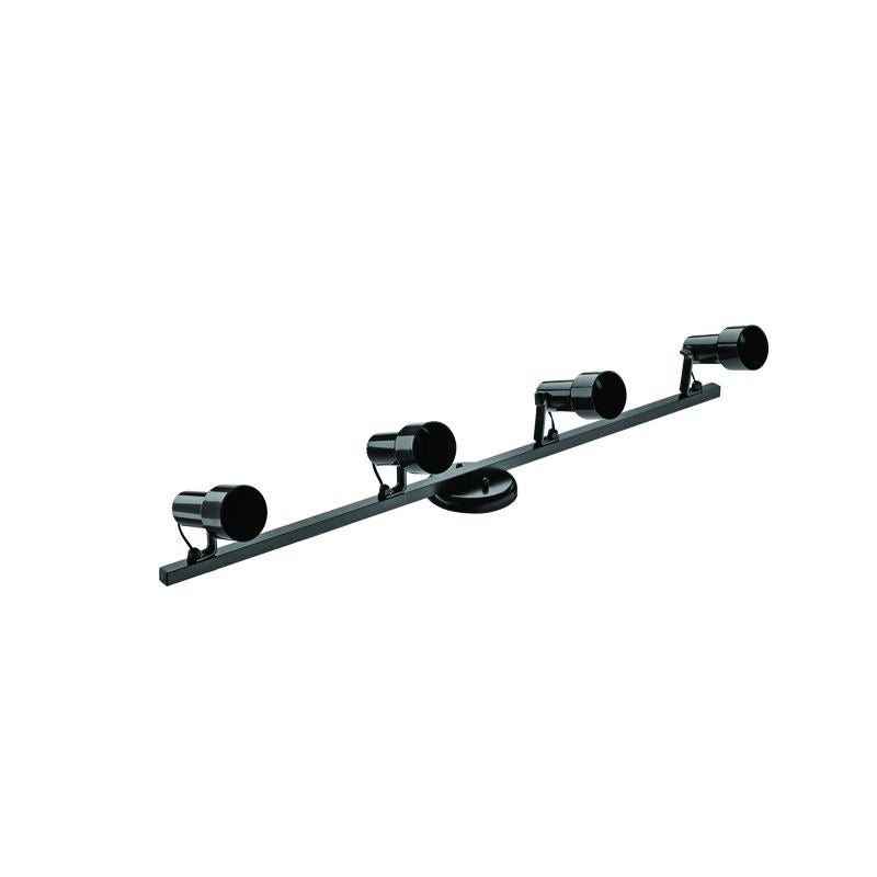 Trilho Infinity Dital Injetado Preto Para 4 Lâmpadas E27