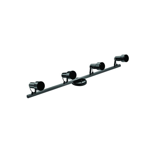 Trilho Infinity Dital Injetado Preto Para 4 Lâmpadas E27
