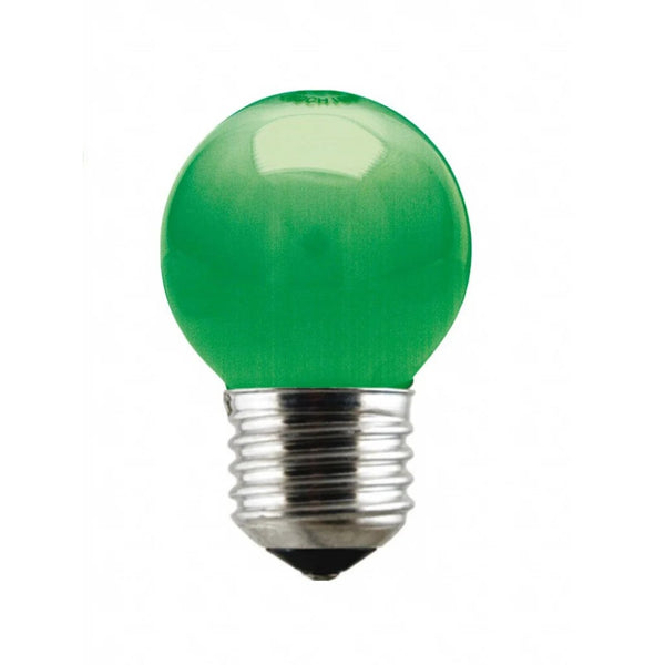 Lâmpada Led Bolinha 15w Verde 127v E27 Brasilux