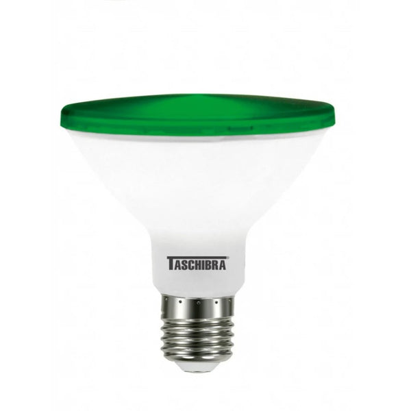 Lâmpada Led Par 30 E27 Verde 11w Autovolt Ip65 Taschibra
