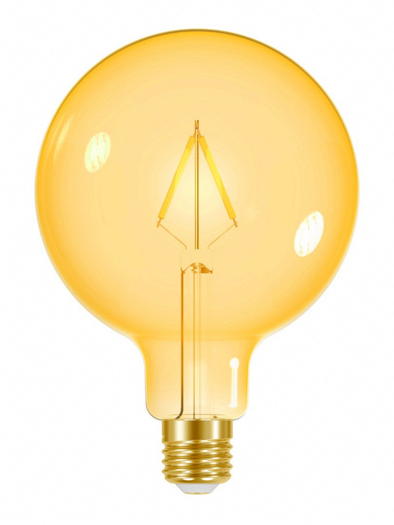 Lampada Filamento Vintage G125 Ambar Autovolt Brasilux
