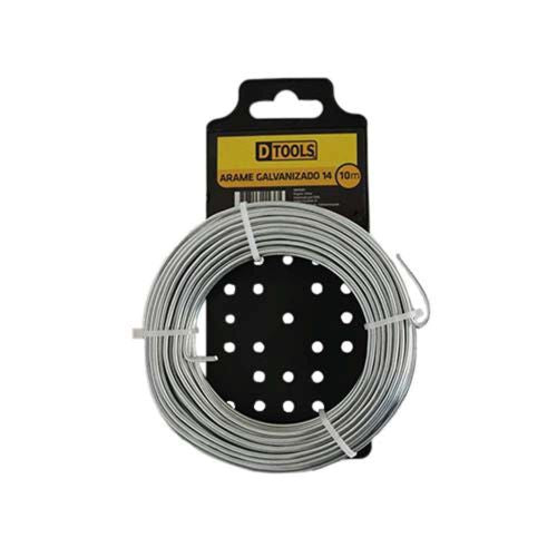 Arame Galvanizado Dtools Bitola 14 Cartela Com 10 Metros