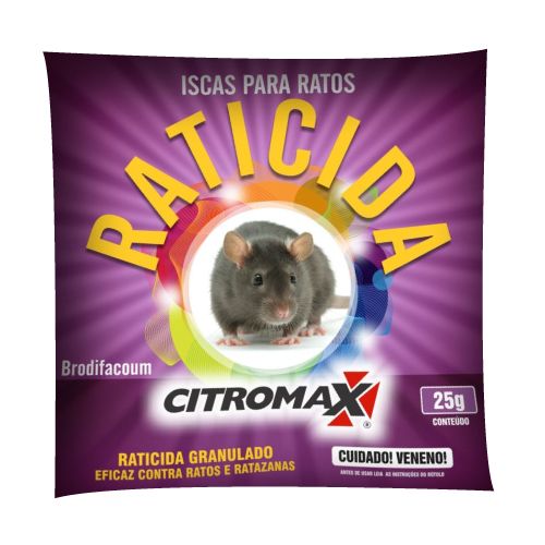 Veneno Para Rato Granulado Rosa 25g Diferpan