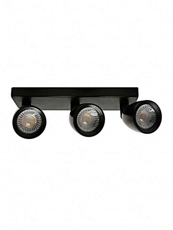 Spot Taschibra Direct Linear Led Mr16 3x4w 3000k Preto Brasilux