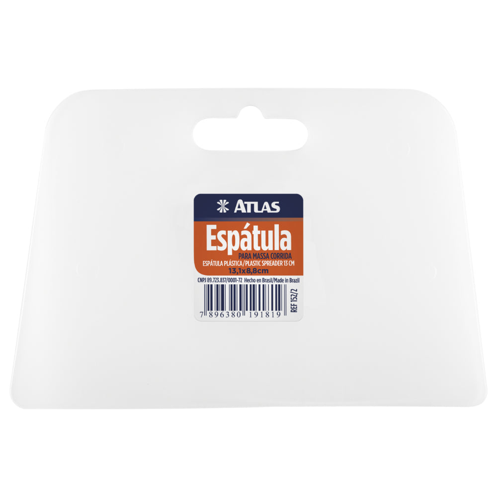 Espátula Plástica 13,1cm Para Massa Corrida Atlas