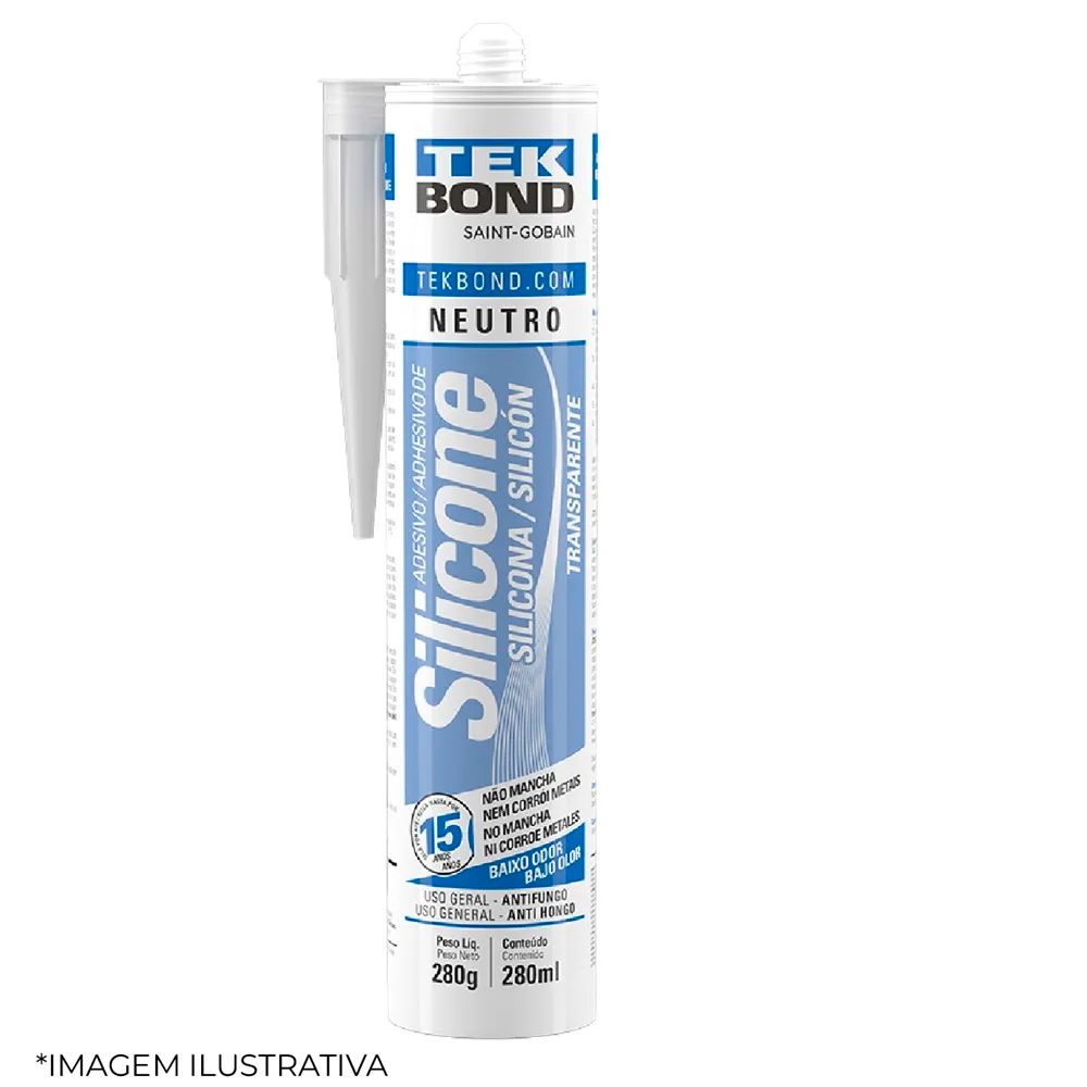 Silicone Neutro Transparente 280ml