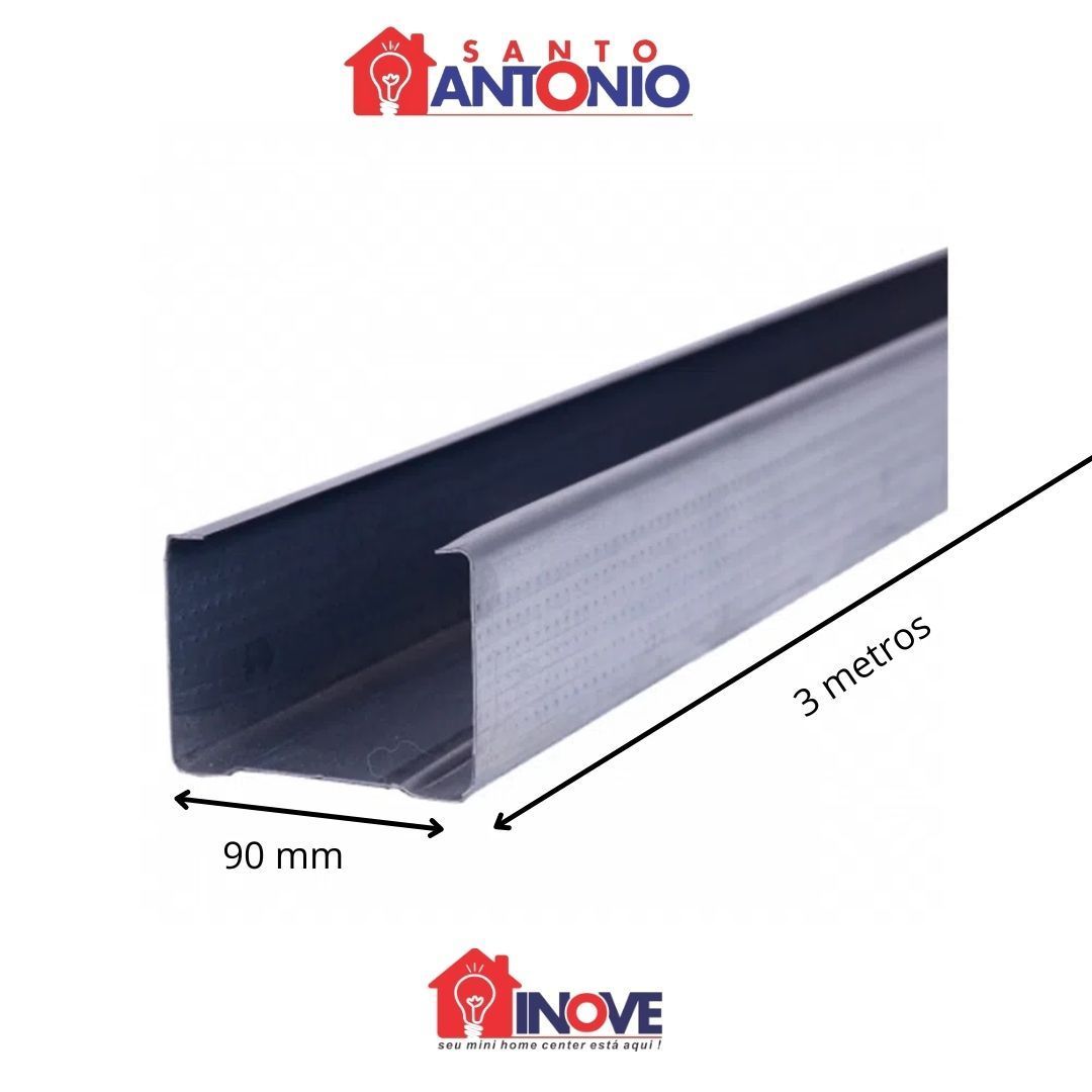 Montante para Gesso 90mm x 3,00m