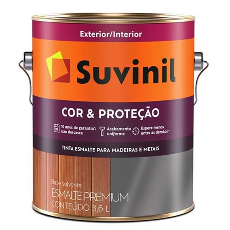 Esmalte Suvinil Transparente Brilhante 3,6 Litros