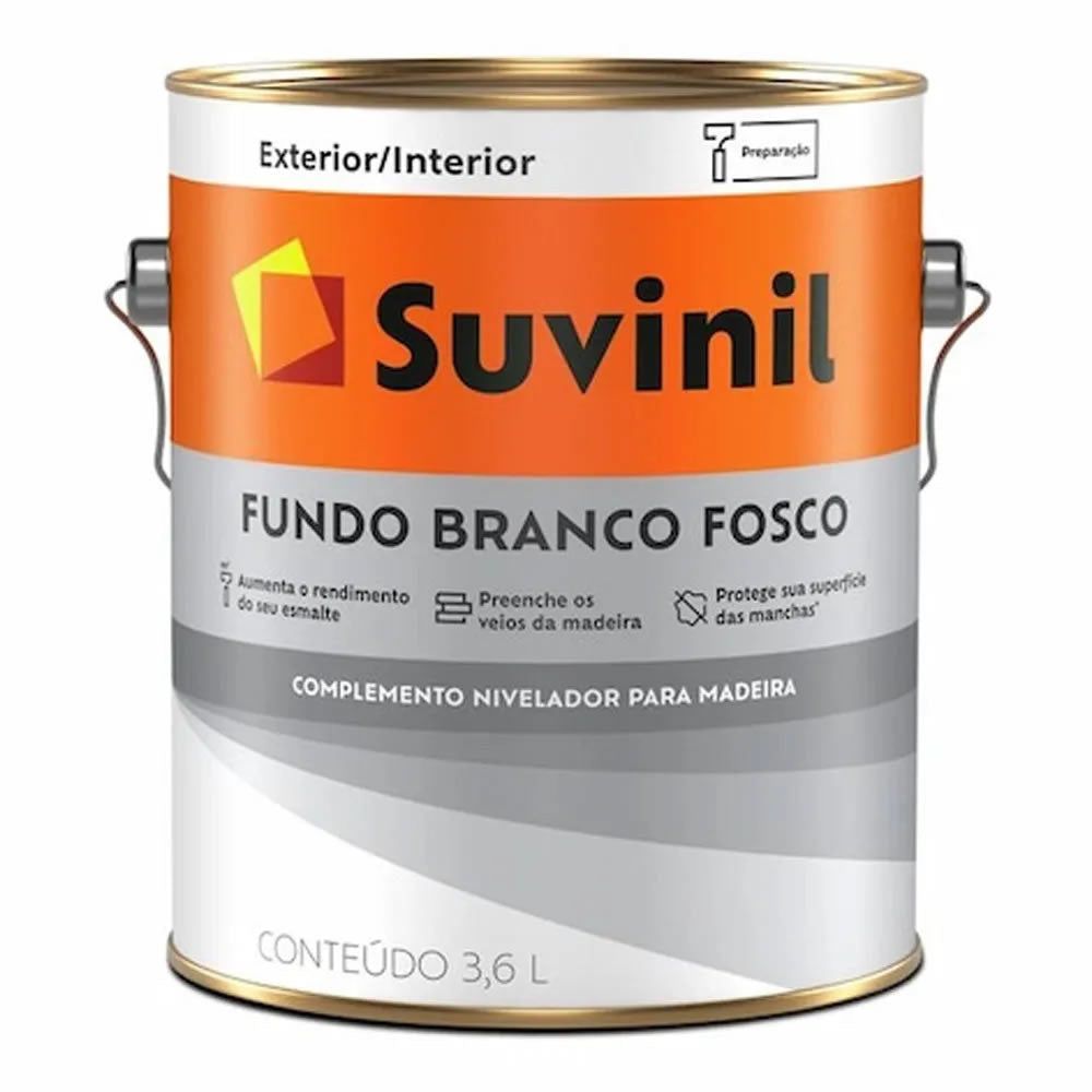 Suvinil Fundo Branco Fosco 3,6 Litros