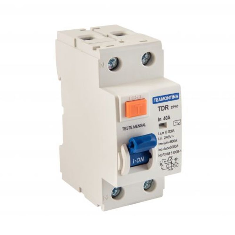 Disjuntor DR Bipolar Tramontina 40A 30mA