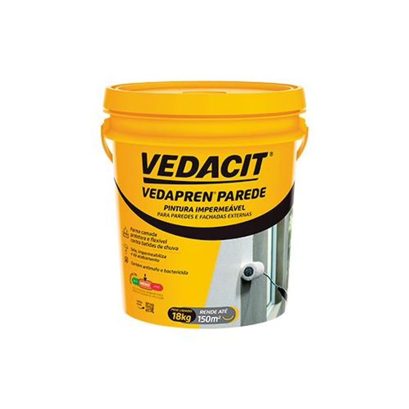 Vedapren Parede Vedacit 18 Kg, Balde