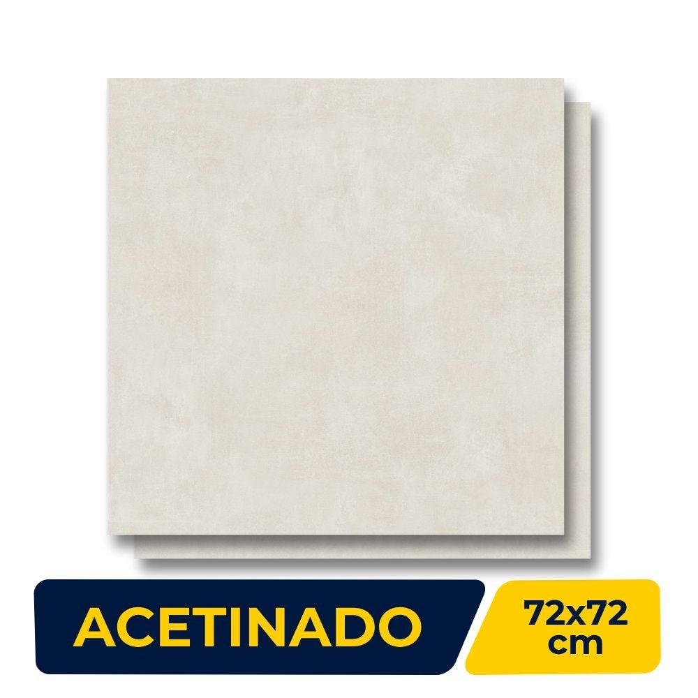 Porcelanato Lef Metrópole Bege Acetinado Retificado 72x72cm 2,59m²