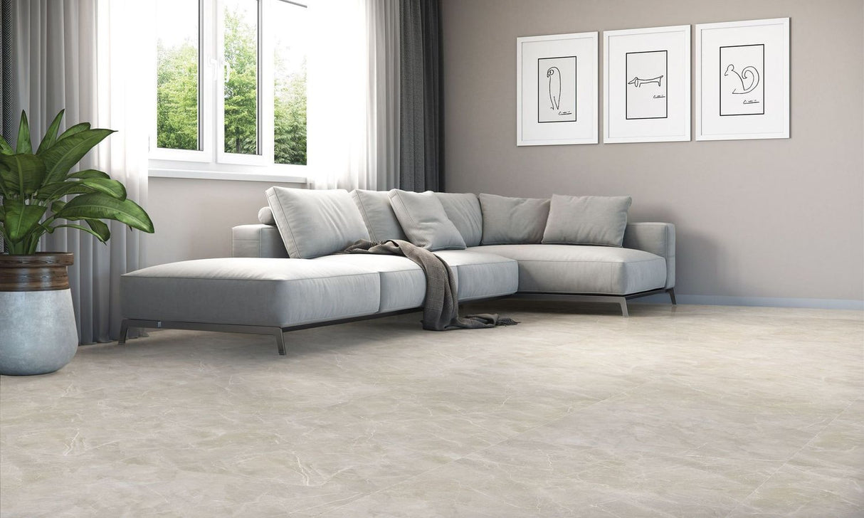 Porcelanato Elizabeth Ouro Branco Esmaltado Acetinado 84x84cm 2,12m²