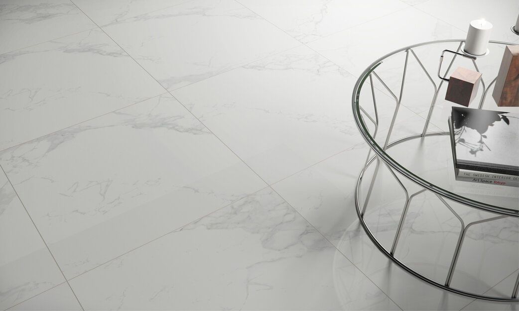 Porcelanato Elizabeth Le Blanc Esmaltado Acetinado Retificado 60x60cm 1,80m²