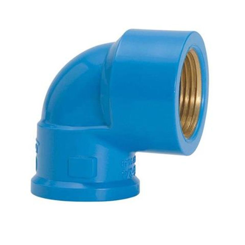 Amanco PR Joelho 90 Graus Soldável com Bucha de Latão 20mm x 1/2