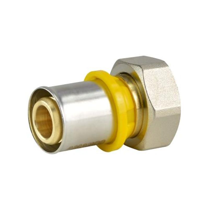 Conector Móvel Fêmea Amanco para Gás 16mm x 1/2