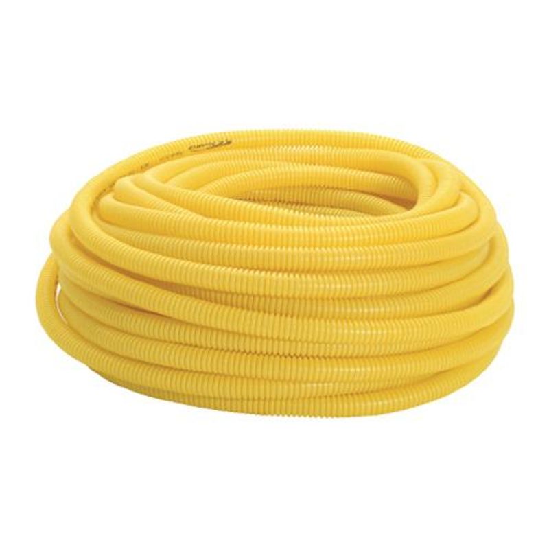 Tubo Corrugado Flexível PVC 25mm Amarelo 50m