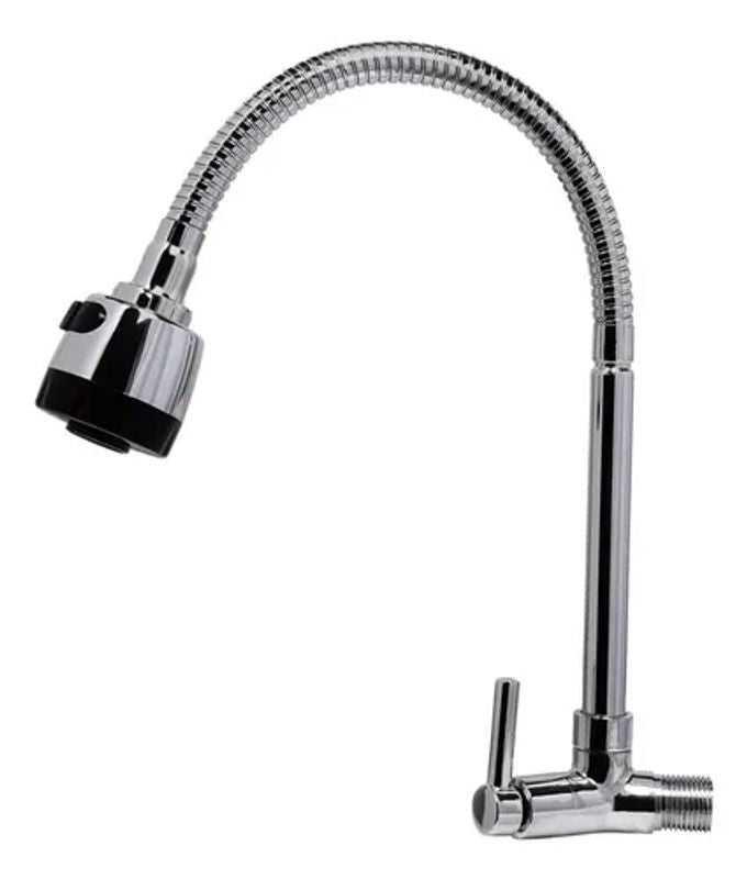 Torneira Gourmet de Metal com Bica Flexível para Parede Liege