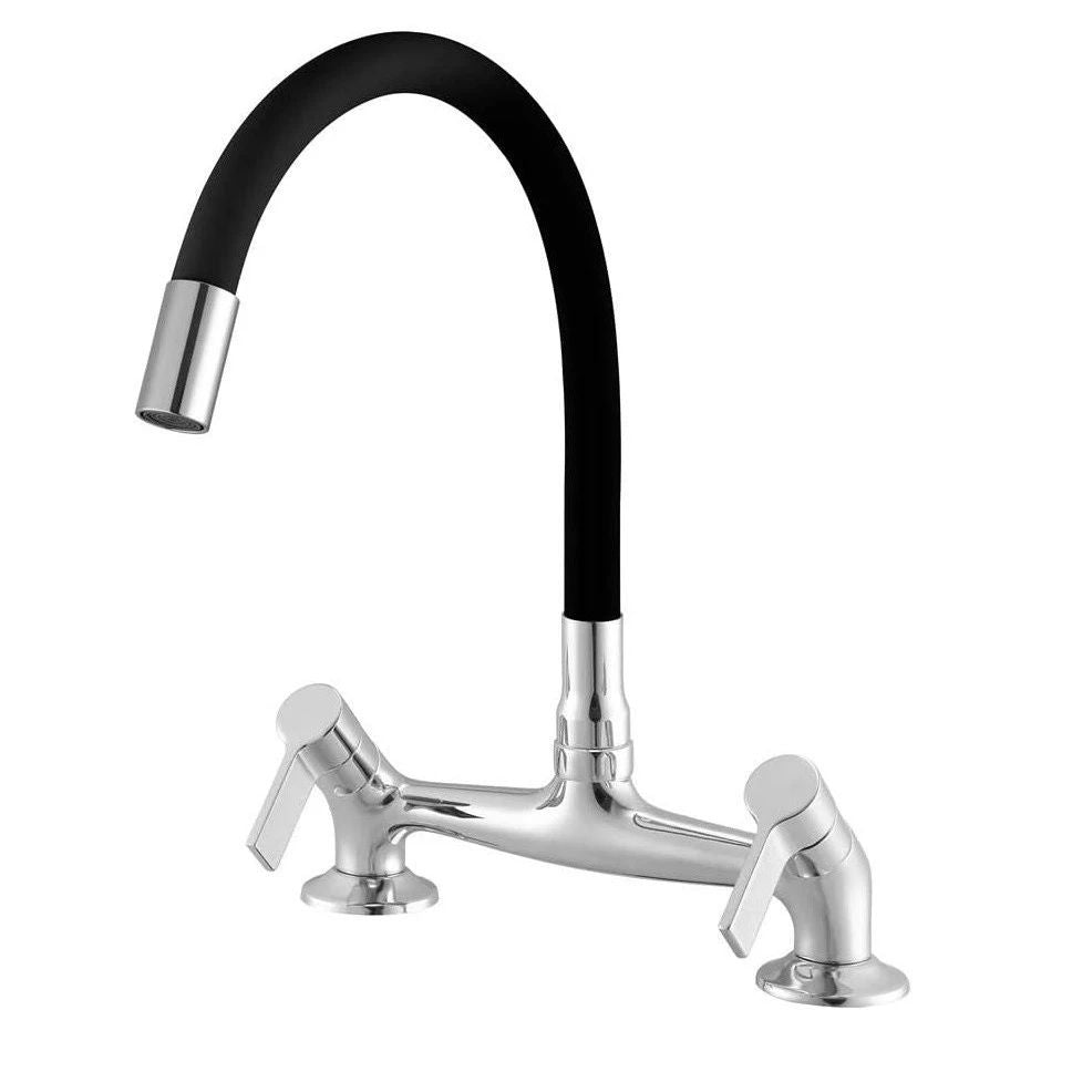 Misturador de Cozinha Meber para Balcão 3006 C36 BM Cromado/Preto