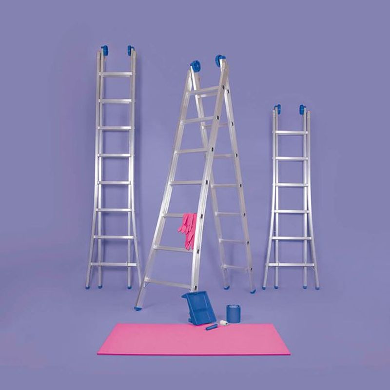 Escada de Alumínio Extensível Mor 2x8 Degraus