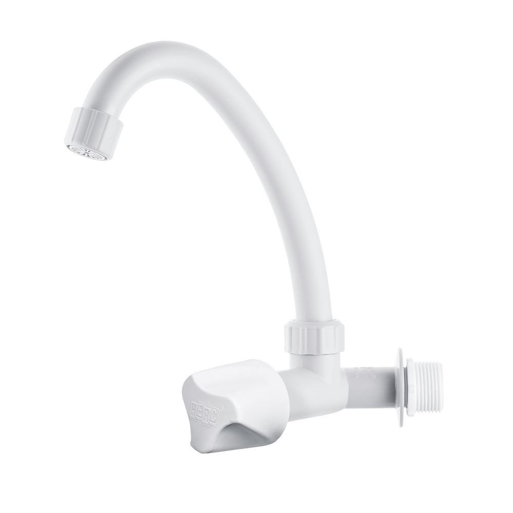 Torneira Plástica Herc para Cozinha, Bica Móvel de Parede, Código 2750
