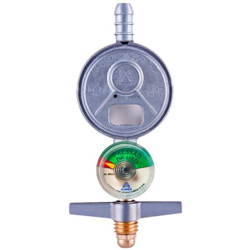 Válvula de Gás Aliança 505/01BTM sem Mangueira e com Manômetro