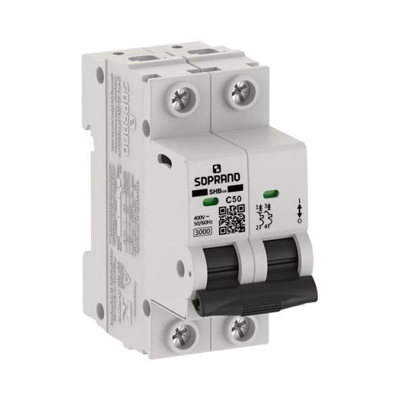Disjuntor Mini Bipolar SHB2 GIII C50 A