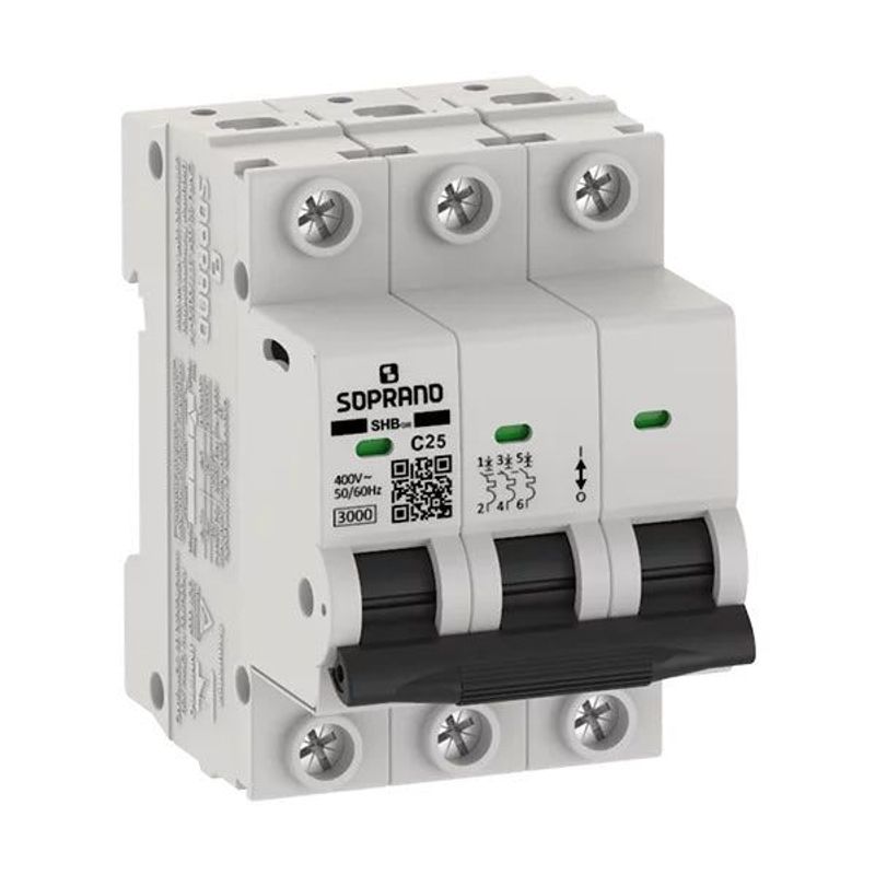 Disjuntor Mini Tripolar SHB3 GIII, C20 A