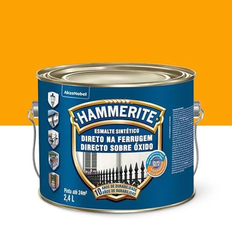 Esmalte Sintético Hammerite 2,4 Litros Amarelo