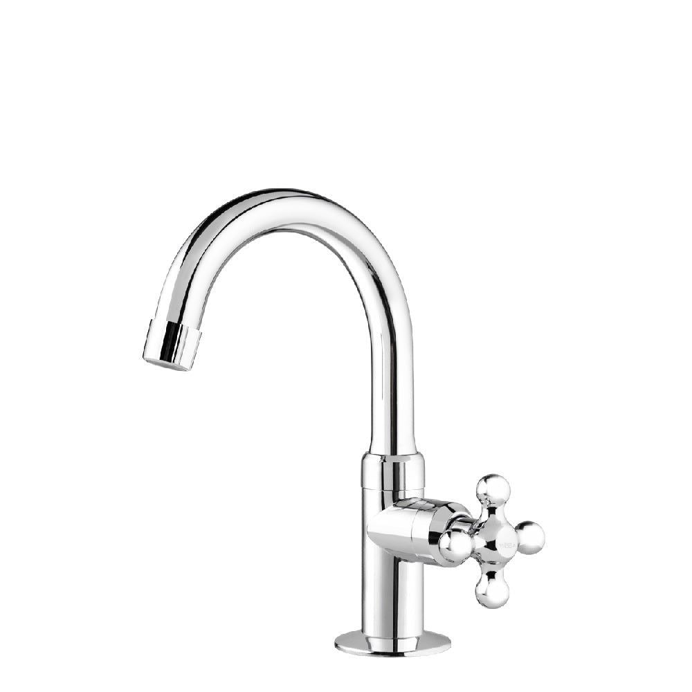 Torneira de Lavatório de Mesa Viqua Maruja Especial, 1/2 Polegada, Bica Alta, Cromada