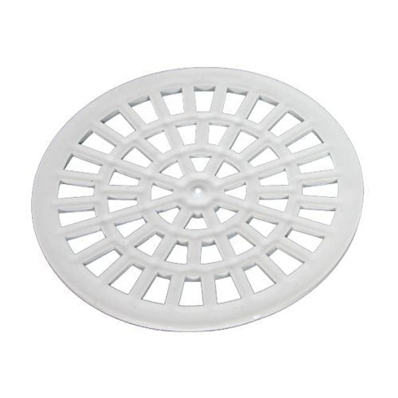 Grelha Redonda Plástica Branca Sem Suporte para Caixa Sifonada 150mm