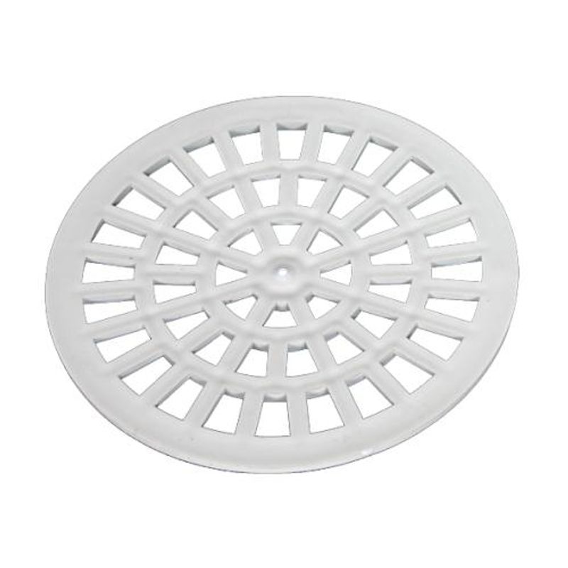 Grelha Redonda Plástica Branca Sem Suporte para Caixa Sifonada 150mm