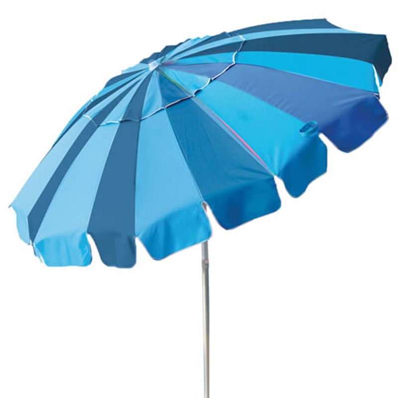 Guarda-Sol Mor Articulado de Alumínio e Poliéster, 2,20 M, Azul